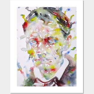 CHARLES BAUDELAIRE - watercolor portrait .2 Posters and Art